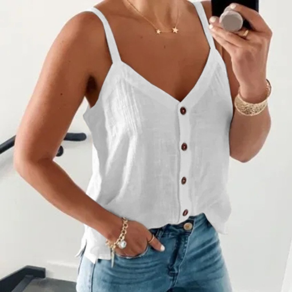 Button Front Cami - Nwt